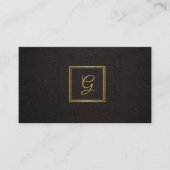 Managing Director Monogrammed Gold Black 名刺 (正面)