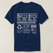 Managing Editor Multitasking Job Gift Item Tシャツ (デザイン正面)