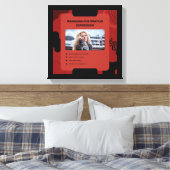 Managing Postpartum Depression Awareness Design キャンバスプリント (インサイチュ (寝室))