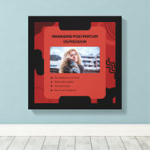 Managing Postpartum Depression Awareness Design キャンバスプリント (インサイチュ (ウッドフロア))