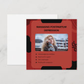 Managing Postpartum Depression Awareness Design シーズンカード (正面/裏面)