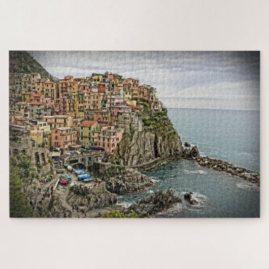 Manarola、イタリア- Cinque Terre - 20x30 - 1014年のPC ジグソーパズル (横)