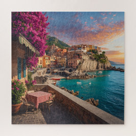 Manarola Sunset Terrace - Cinque Terre Italian Coa ジグソーパズル
