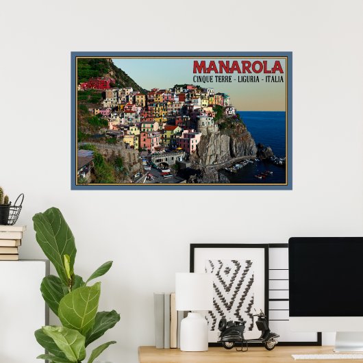 Manarola Town ポスター (ホームオフィス)