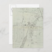 Manasquan、ニュージャージーの地図 ポストカード (正面/裏面)