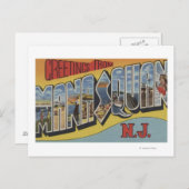 Manasquan, New Jersey – ラージ・レター・シーン ポストカード (正面/裏面)