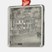 Manasquan、NJのジョンSロジャースの住宅 メタルオーナメント (左)