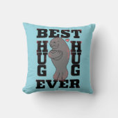 Manatee - Best Hug Ever - Hug - ASL Design クッション (正面)