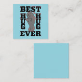 Manatee - Best Hug Ever - Hug - ASL Design ノートカード (正面/裏面)
