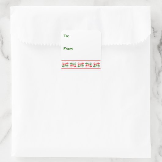 Manatee Holiday スクエアシール (バッグ)