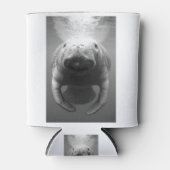 Manatee in Black and White 缶クーラー (正面)