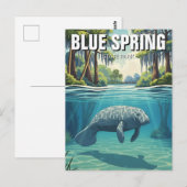 Manatee in Blue Spring State Park ポストカード (正面/裏面)
