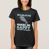 Manatee Makes Me Happy  Sea Animal  Kid Tシャツ (正面)