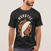 Manatee Vintage Retro Classic Animal Tシャツ (正面)