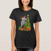 Manatee  Xmas Holiday Santa Manatee Christmas Tree Tシャツ (正面)