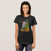 Manatee  Xmas Holiday Santa Manatee Christmas Tree Tシャツ (正面フル)