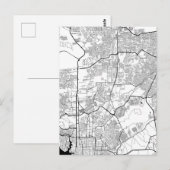 Manaus Brazil Map ポストカード (正面/裏面)