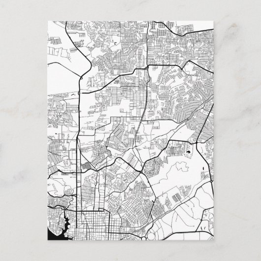 Manaus Brazil Map ポストカード (正面)