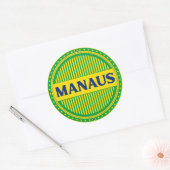 Manaus City Pride – Brazilian Identity ラウンドシール (封筒)