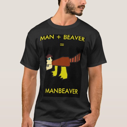 manbeaverの同等化 tシャツ (正面)