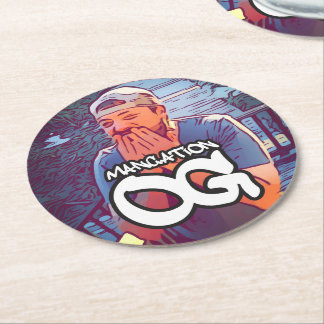 Mancation OGのコースター ラウンドペーパーコースター