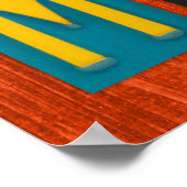 MANCAVEライセンスプレートアートワードフレーズ ポスター (角)