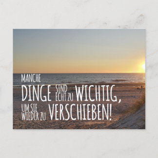 Manche Dinge sind zu wichtig … Sonnenuntergang ポストカード