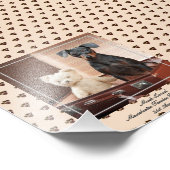 Manchester おもしろい Terrier PHOTO Named Keepsake フォトプリント (角)