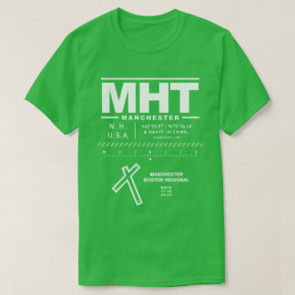 Manchester-Boston Regional Airport MHT Tシャツ