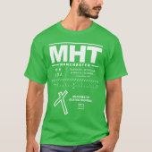 Manchester-Boston Regional Airport MHT Tシャツ (正面)