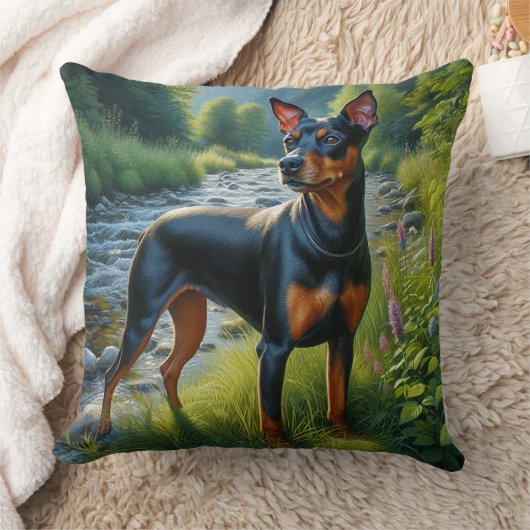 Manchester Terrier クッション (ブランケット)
