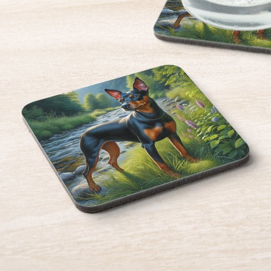 Manchester Terrier コースター (左側)