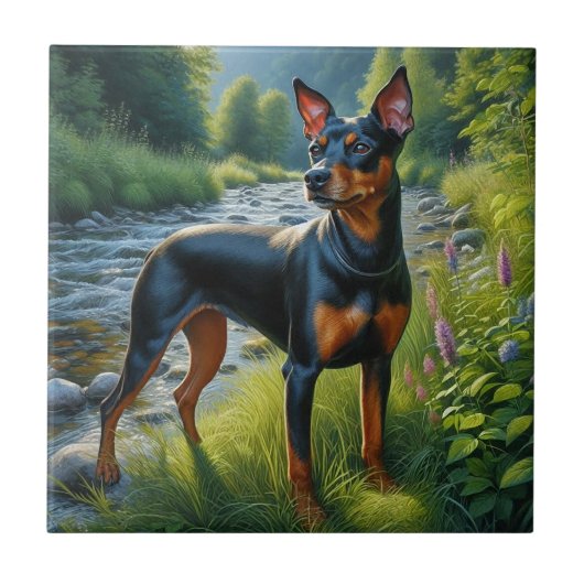 Manchester Terrier タイル (正面)