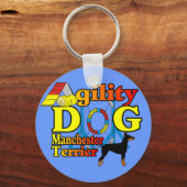Manchester_Terrier_Agility キーホルダー (正面)