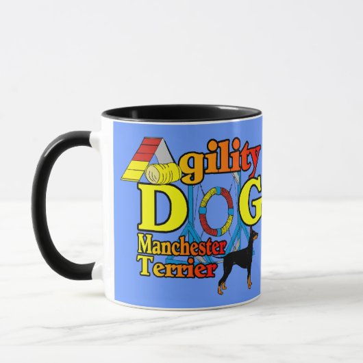 Manchester_Terrier_Agility マグカップ (左)