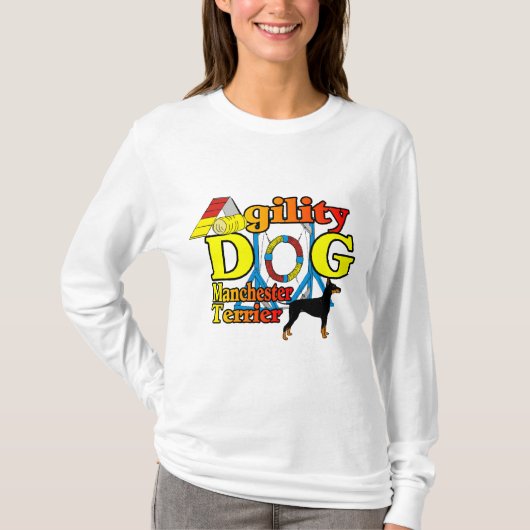 Manchester_Terrier_Agility Tシャツ (正面)