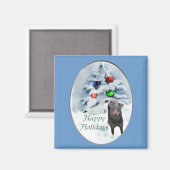 Manchester Terrier Christmas Gifts マグネット (正面/裏面)