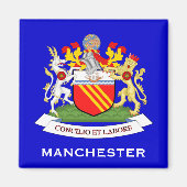 Manchester*, U.K. Coat of Arms Magnet マグネット (正面)