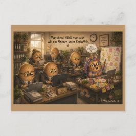 Manchmal fühlt man sich - Einhorn - Büro ポストカード