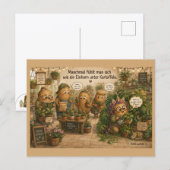Manchmal fühlt man sich - Einhorn - Gartencenter ポストカード (正面/裏面)