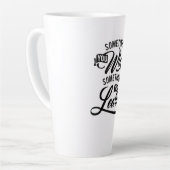 Manchmal gewinnst Du... Spruch カフェラテマグ (左アングル)