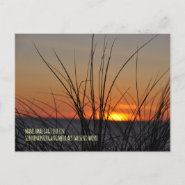 Manchmal sagt dir ein Sonnenuntergang mehr als tau ポストカード