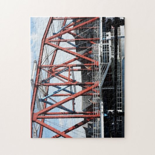 Manchster Dockland Bridge。 ジグソーパズル (縦)