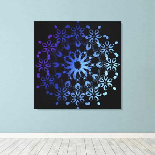 mandala03 キャンバスプリント (インサイチュ (ウッドフロア))