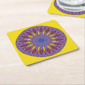 Mandala スクエアペーパーコースター (アングル)