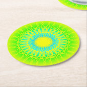 Mandala ラウンドペーパーコースター (アングル)