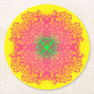 mandala ラウンドペーパーコースター