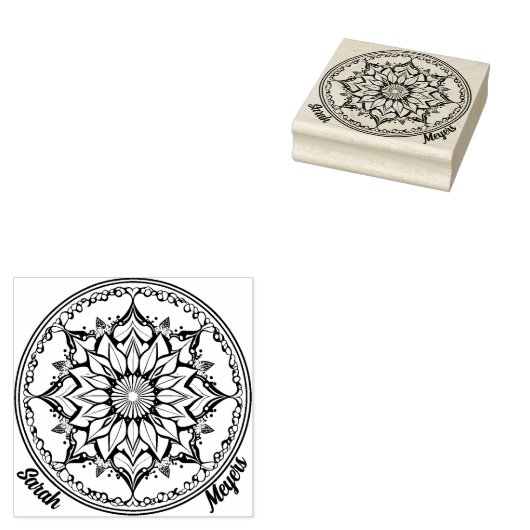 Mandala ラバースタンプ (押印)