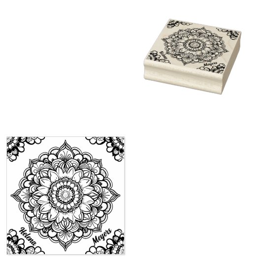 Mandala ラバースタンプ (押印)