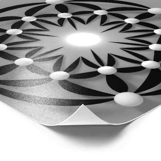 Mandala-abstract-3d フォトプリント (角)